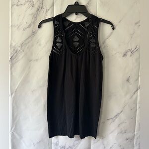 Daisy Fuentes Black Sleeveless Top